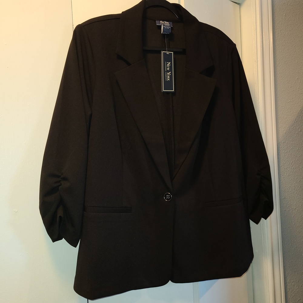 Black Women's Blazer by New York & Company Size 3X